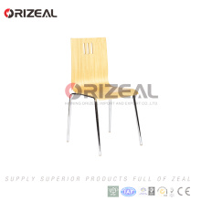 Hochwertiger Holz- und Metallstuhl für Esszimmer